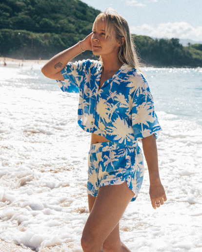 Sun Is Shining - Elasticated Shorts for Women  ABJNS00246