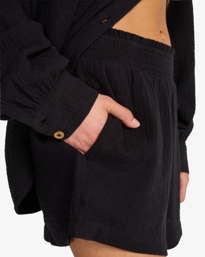 In The Waves - Elasticated Waist Shorts for Women  ABJNS00307