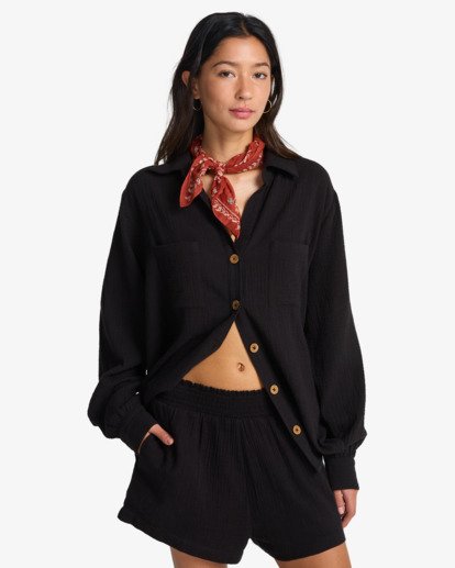 In The Waves - Elasticated Waist Shorts for Women  ABJNS00307