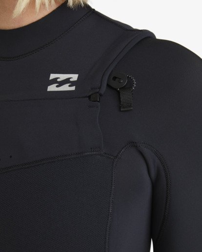 billabong, 3/2mm Furnace Natural - Chest-Zip-Neoprenanzug für Frauen, BLACK TIKI (kvm6) 3/2mm Furnace Natural - Chest Zip Wetsuit for Women  ABJW100223