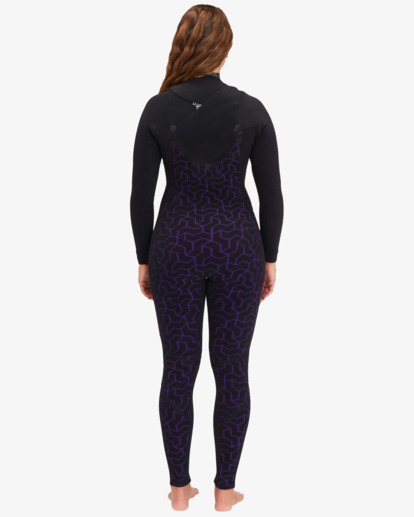 billabong, 3/2mm Furnace Natural - Chest-Zip-Neoprenanzug für Frauen, BLACK TIKI (kvm6) 3/2mm Furnace Natural - Chest Zip Wetsuit for Women  ABJW100223