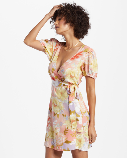 Hot Tropics - Mini Wrap Dress for Women  ABJWD00524