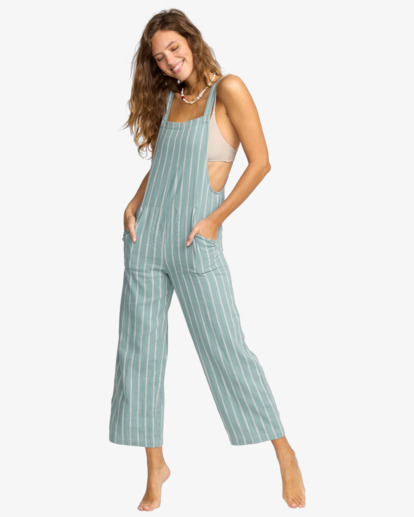 billabong, Pacific Time - Mono para mujer, BLUE FOG (bfg) Pacific Time - Jumpsuit for Women  ABJWD00686