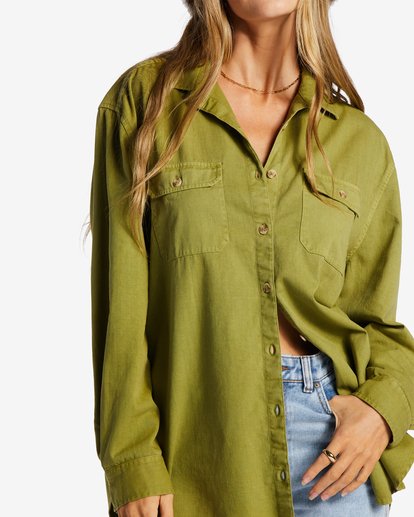 So Stoked Twill - Long Sleeve Shirt for Women  ABJWT00431