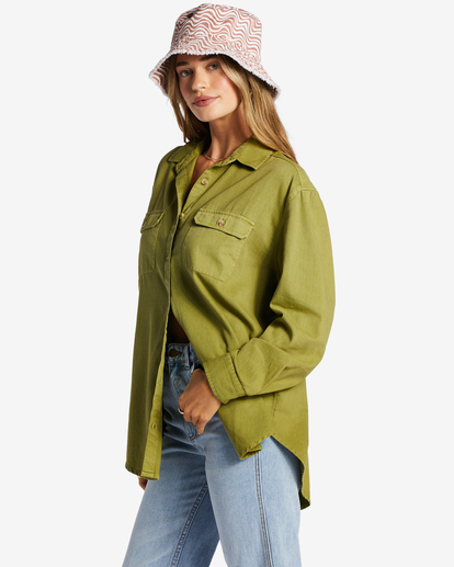 So Stoked Twill - Long Sleeve Shirt for Women  ABJWT00431