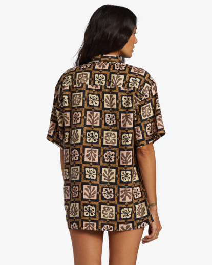 Tiki Reef Hemp - Short Sleeve Shirt for Women  ABJWT00489