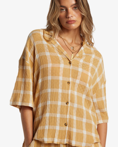 Beach Side - Oversized Short Sleeves Shirt for Women  ABJWT00498