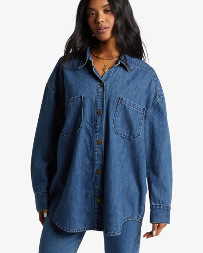 Deep Sea  - Denim Shirt for Women  ABJWT00526