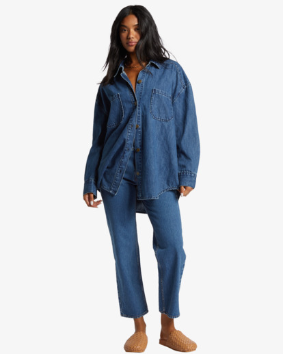 Deep Sea  - Denim Shirt for Women  ABJWT00526