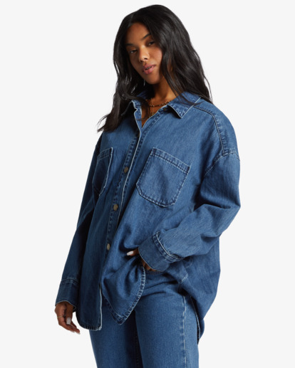 Deep Sea  - Denim Shirt for Women  ABJWT00526