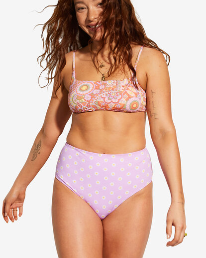 Billabong x Smiley Good Times Zoe - Reversible Crop Bikini Top for Women  ABJX300755