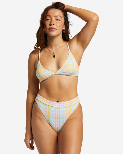 billabong, Check Please Charlie - Triangle Bikini Top for Women, MULTI (mul) Check Please Charlie - Triangle Bikini Top for Women  ABJX300805