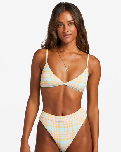 billabong, Check Please Charlie - Triangle Bikini Top for Women, MULTI (mul) Check Please Charlie - Triangle Bikini Top for Women  ABJX300805