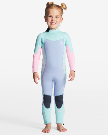 3/2mm Synergy - Back Zip Wetsuit for Girls 2-7  ABOW100101