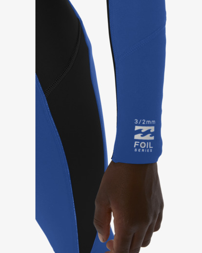 billabong, 4/3mm Toddler Foil  - Back Zip Wetsuit for Toddlers, MID BLUE (brp0) 4/3mm Toddler Foil  - Back Zip Wetsuit for Toddlers  ABTW100108