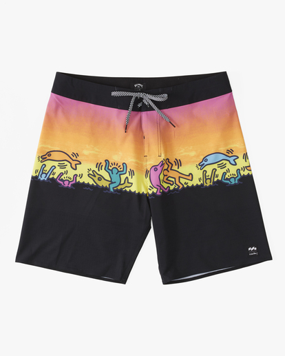 Keith Haring Dolphin Dance Airlite - Performance Board Shorts for Men  ABYBS00367