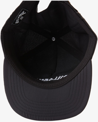 billabong, Arch Team - Medium Profile 5-Panel Unstructured Hat With A Snapback for Men, BLACK (blk) Arch Team - Medium Profile 5-Panel Unstructured Hat With A Snapback for Men  ABYHA00461