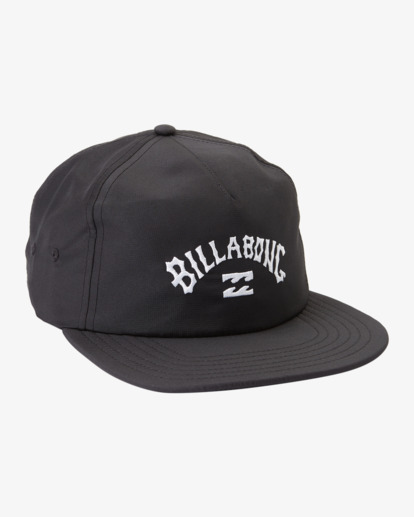 billabong, Arch Team - Medium Profile 5-Panel Unstructured Hat With A Snapback for Men, BLACK (blk) Arch Team - Medium Profile 5-Panel Unstructured Hat With A Snapback for Men  ABYHA00461