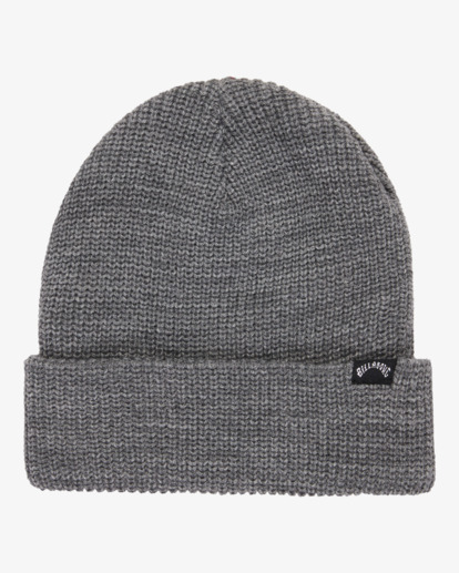 billabong, Arcade - Skull Fit Beanie mit Bündchen für Männer, GREY HEATHER (grh) Arcade - Skull Fit Knit Cuffed Beanie for Men  ABYHA00512