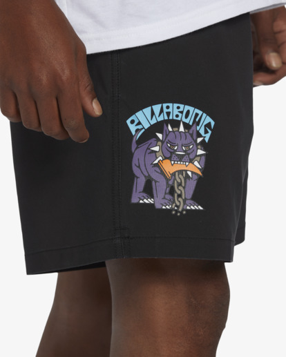 billabong, DJ Javier Dog Days Layback 17" - Swim Shorts for Men, BLACK (blk) DJ Javier Dog Days Layback 17" - Swim Shorts for Men  ABYJV00125