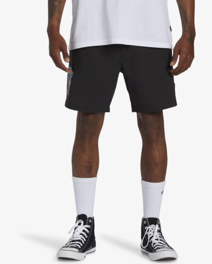 billabong, DJ Javier Dog Days Layback 17" - Swim Shorts for Men, BLACK (blk) DJ Javier Dog Days Layback 17" - Swim Shorts for Men  ABYJV00125