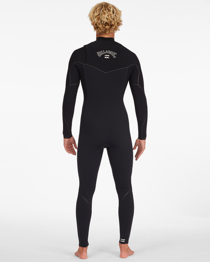 billabong, 5/4mm Furnace - Combinaison de surf zip poitrine pour Homme, BLACK (blk) 5/4mm Furnace - Chest Zip Wetsuit for Men  ABYW100188
