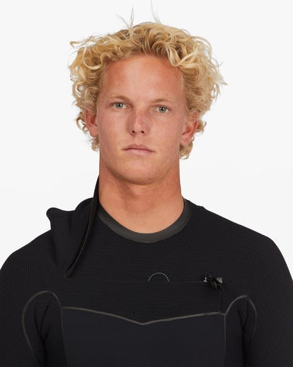 billabong, 5/4mm Furnace - Combinaison de surf zip poitrine pour Homme, BLACK (blk) 5/4mm Furnace - Chest Zip Wetsuit for Men  ABYW100188