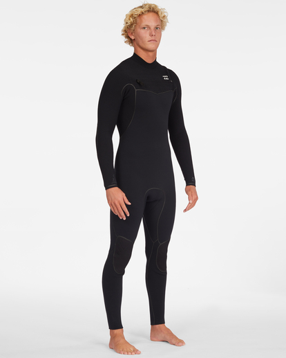 billabong, 5/4mm Furnace - Combinaison de surf zip poitrine pour Homme, BLACK (blk) 5/4mm Furnace - Chest Zip Wetsuit for Men  ABYW100188