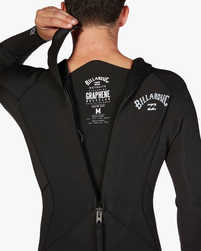billabong, 4/3mm Absolute - Back-Zip-Neoprenanzug für Männer, BLACK (blk) 4/3mm Absolute - Back Zip Wetsuit for Men  ABYW100190