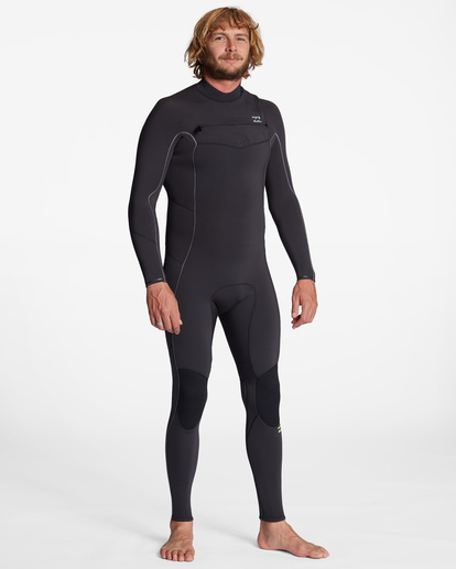 billabong, 3/2mm Absolute - Chest Zip Wetsuit for Men, BLACK FADE (bcf) 3/2mm Absolute - Chest Zip Wetsuit for Men  ABYW100192