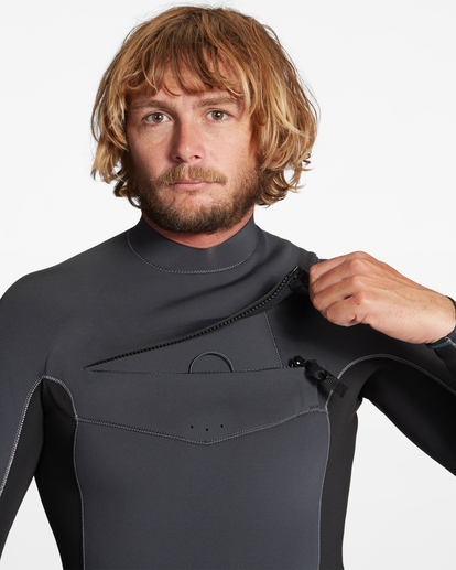 billabong, 3/2mm Absolute - Chest Zip Wetsuit for Men, GREY (gry) 3/2mm Absolute - Chest Zip Wetsuit for Men  ABYW100192