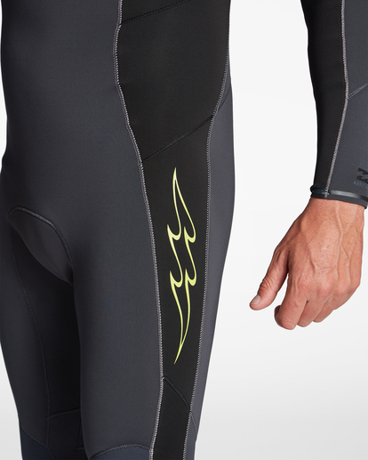 billabong, 3/2mm Absolute - Chest Zip Wetsuit for Men, GREY (gry) 3/2mm Absolute - Chest Zip Wetsuit for Men  ABYW100192