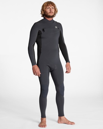 billabong, 3/2mm Absolute - Chest Zip Wetsuit for Men, GREY (gry) 3/2mm Absolute - Chest Zip Wetsuit for Men  ABYW100192
