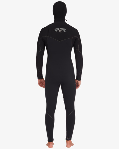 billabong, 5/4mm Furnace - Hooded Chest Zip Wetsuit for Men, BLACK (blk) 5/4mm Furnace - Hooded Chest Zip Wetsuit for Men  ABYW200114