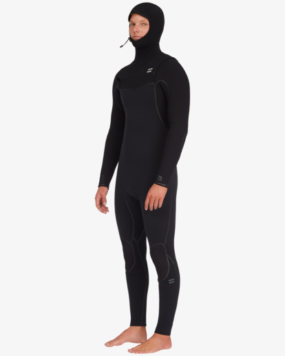 billabong, 5/4mm Furnace - Hooded Chest Zip Wetsuit for Men, BLACK (blk) 5/4mm Furnace - Hooded Chest Zip Wetsuit for Men  ABYW200114