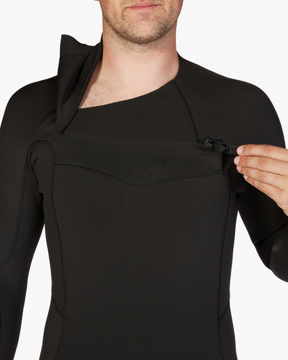 billabong, 2/2mm Absolute - Long Sleeve Chest Zip Springsuit for Men, BLACK (blk) 2/2mm Absolute - Long Sleeve Chest Zip Springsuit for Men  ABYW400118