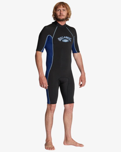 billabong, 2/2mm Absolute - Short Sleeve Back Zip Springsuit for Men, DARK ROYAL (dar) 2/2mm Absolute - Short Sleeve Back Zip Springsuit for Men  ABYW500117