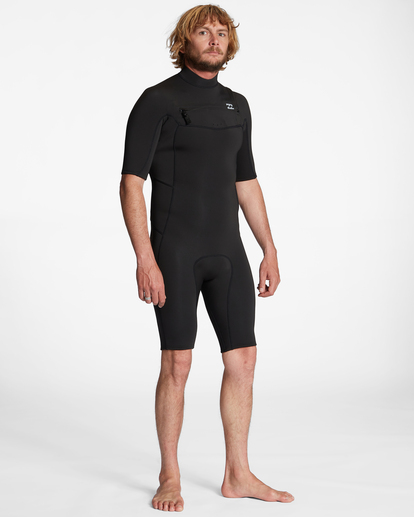2/2mm Absolute - Short Sleeve Chest Zip Springsuit for Men  ABYW500118