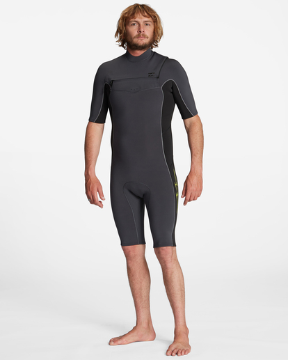 2/2mm Absolute - Short Sleeve Chest Zip Springsuit for Men  ABYW500118