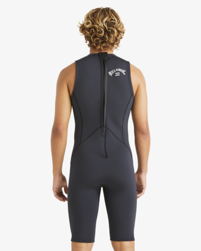 2/2mm Absolute Natural - Back Zip Short John for Men  ABYW600110