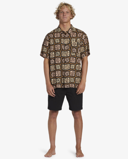 Tiki Reef Hemp - Short Sleeve Shirt for Men  ABYWT00271