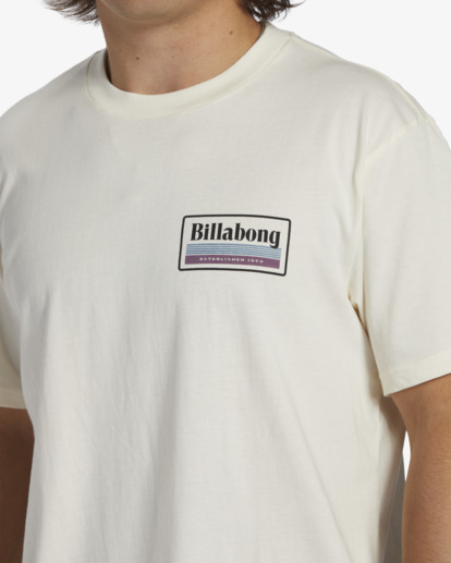 billabong, Walled - T-Shirt for Men, OFF WHITE (ofw) Walled - T-Shirt for Men  ABYZT02261