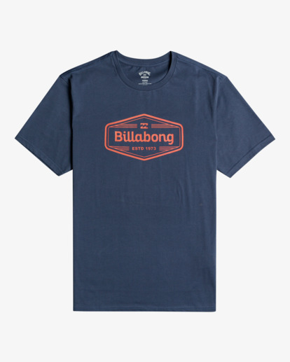 billabong, Trademark - T-shirt manches courtes pour Homme, DENIM (4766) Trademark - Short Sleeve T-Shirt for Men  C1SS62BIP2