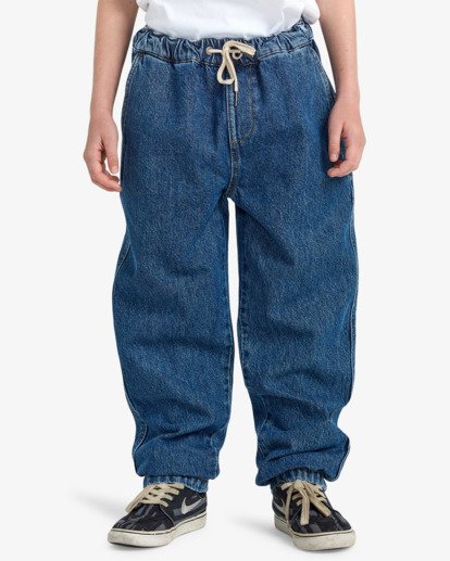 Larry Denim - Elasticated Denim Trousers With Drawcord for Boys 8-16  EBBDP03001