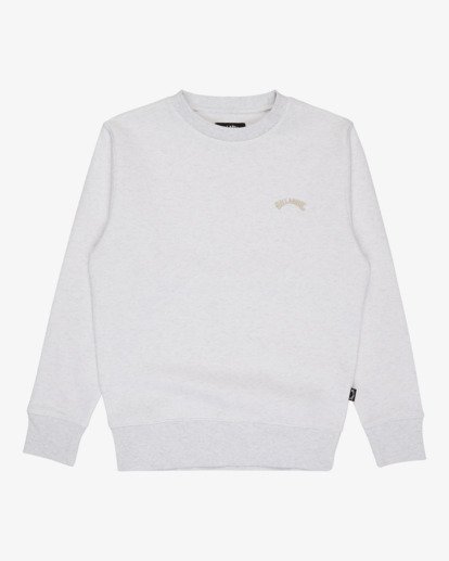 billabong, Arch Cr - Crew Sweatshirt for Boys 8-16, OATMEAL HEATHER (oah) Arch Cr - Crew Sweatshirt for Boys 8-16  EBBFT00122