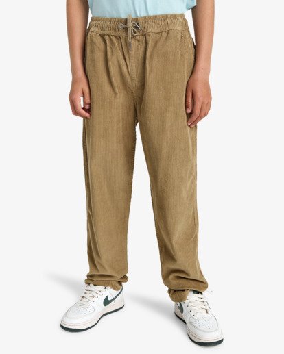Larry Cord - E-Waist Trousers for Boys 8-16  EBBNP03005