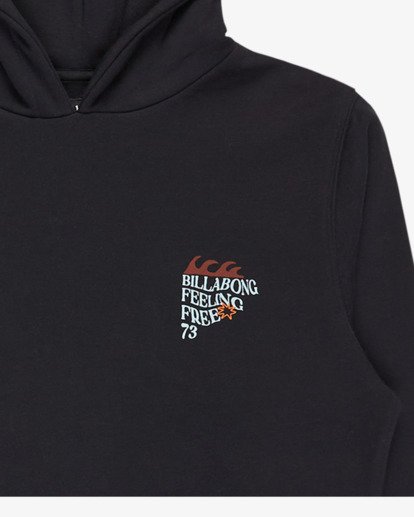 billabong, Foundation Po - Sweatshirt com capuz para rapazes 8-16, BLACK (blk) Foundation Po - Pullover Hoodie for Boys 8-16  EBBSF00132