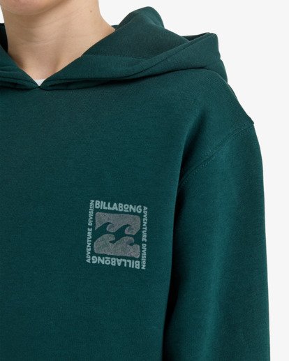 billabong, Compass - Pulôver em velo para rapazes 8-16, PINE (gtp0) Compass - Pullover Fleece for Boys 8-16  EBBSF00133