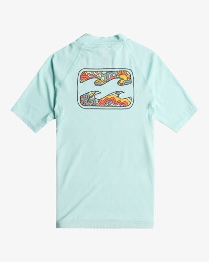 Crayon Wave - Short Sleeve UPF 50 Surf T-Shirt for Boys 8-16  EBBWR03002