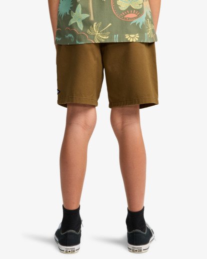 Larry Twill - Elasticated Shorts for Boys 8-16  EBBWS00115